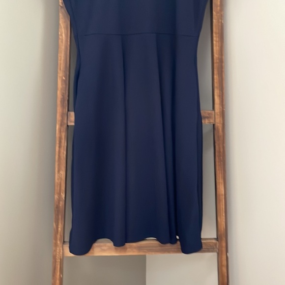 HELYO Women's Semi-Formal Ruffle Sleeves V-Back Work fit and flare dress. (NWT) - Picture 4 of 14